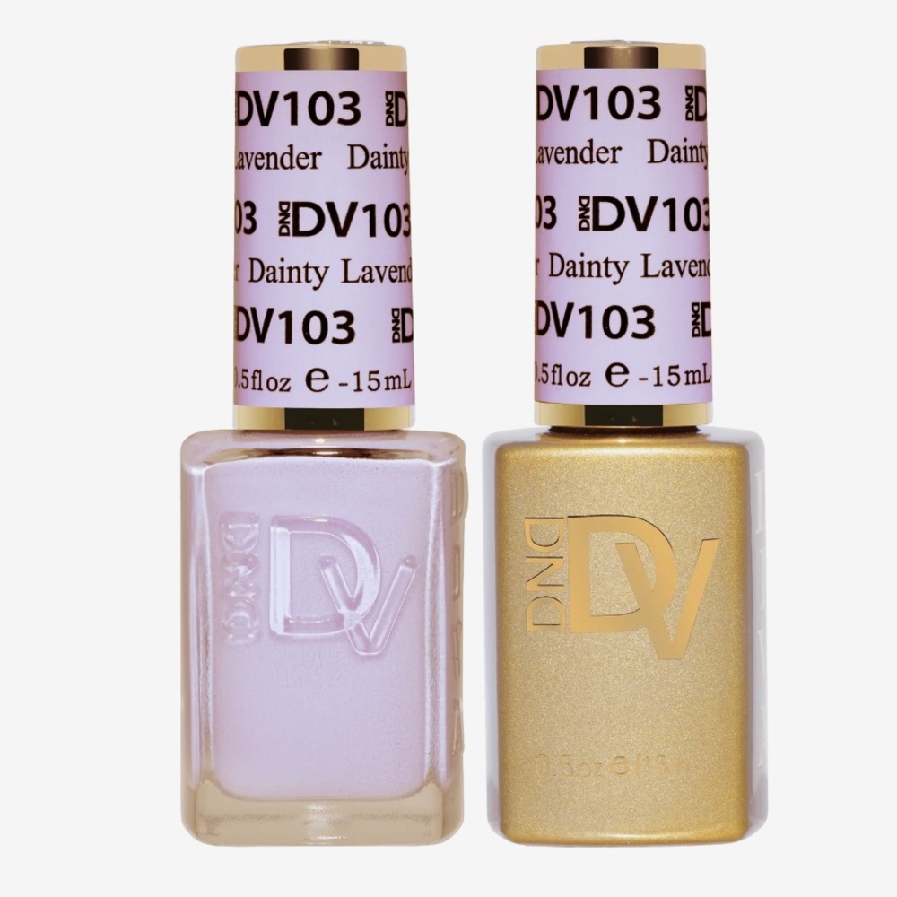 DND Dainty Lavender gel and polish Nail Polish Set